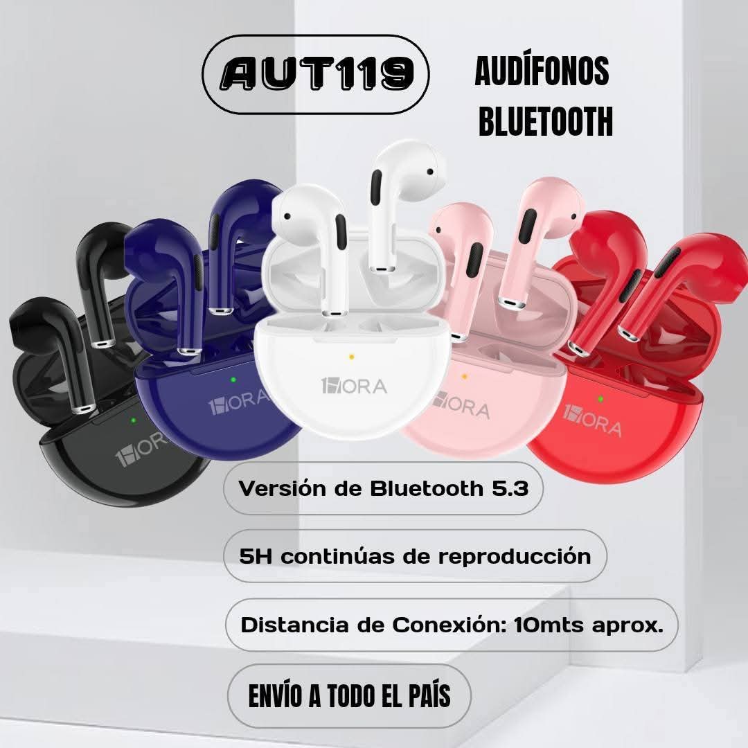 Audífonos Inalámbricos Bluetooth 1Hora AUT119